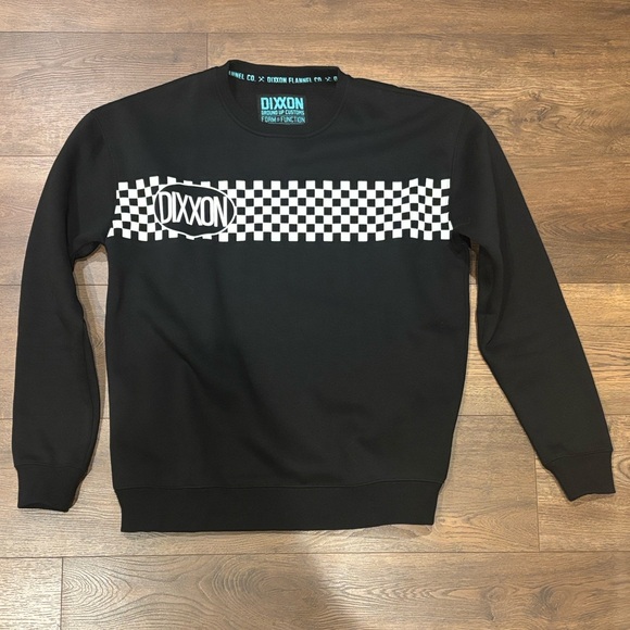 DIXXON Sweaters - DIXXON Black and White Checkered Sweatshirt